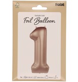 Folieballon Cijfer 1 Starlight Gold (86cm)