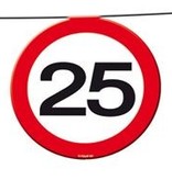 Vlaggenlijn verkeersbord '25'