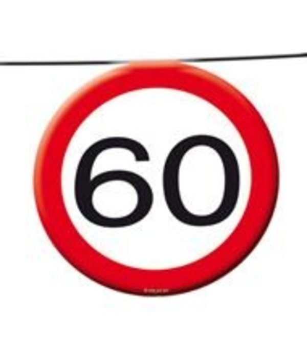 Vlaggenlijn verkeersbord '60'