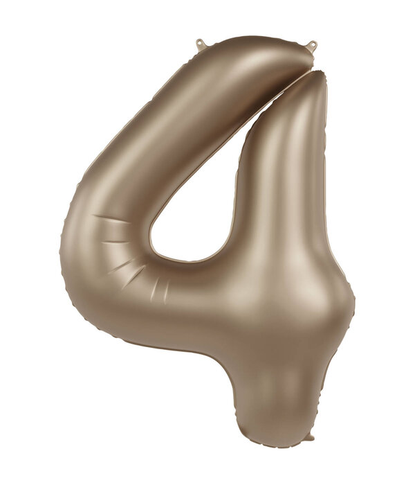Folieballon Cijfer 4 Starlight Gold (86cm)