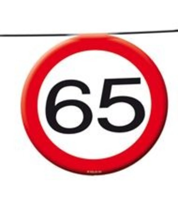 Vlaggenlijn verkeersbord '65'