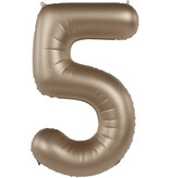 Folieballon Cijfer 5 Starlight Gold (86cm)