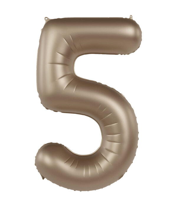 Folieballon Cijfer 5 Starlight Gold (86cm)