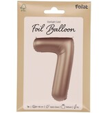 Folieballon Cijfer 7 Starlight Gold (86cm)