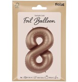 Folieballon Cijfer 8 Starlight Gold (86cm)