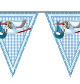 Vlaggenlijn Ooievaar blauw