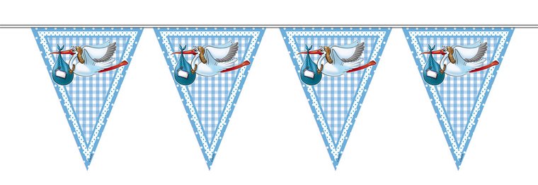 Vlaggenlijn Ooievaar blauw afbeelding