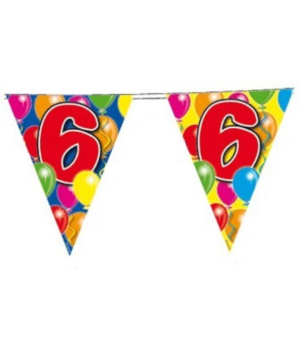 Vlaggenlijn leeftijd '6'