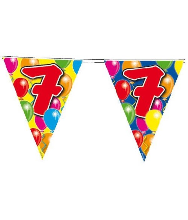 Vlaggenlijn leeftijd '7'