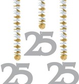Hangdecoratie 25-jarig huwelijk