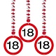 Hangdecoratie verkeersbord 18