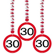 Hangdecoratie verkeersbord '30'