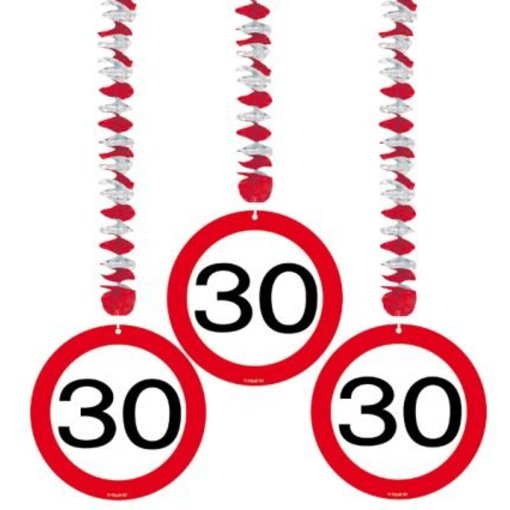 Hangdecoratie verkeersbord '30'