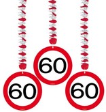 Hangdecoratie verkeersbord '60'