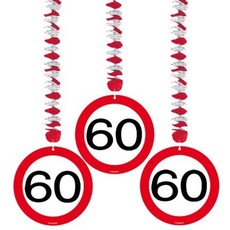 Hangdecoratie verkeersbord '60'
