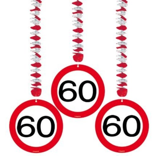 Hangdecoratie verkeersbord '60'