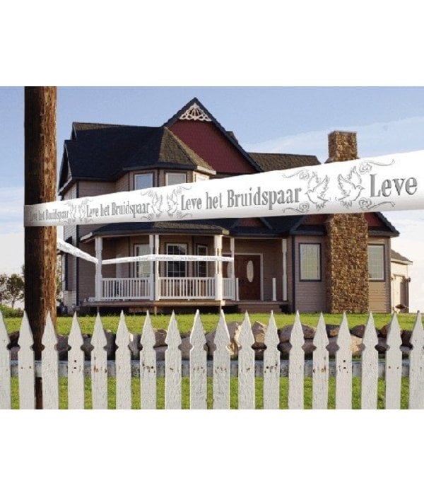 Afzetlint leve het bruidspaar