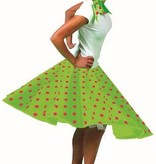 Rock and Roll rok met sjaaltje groen/roze