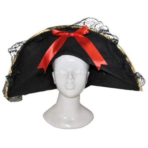Piratenhoed Sparrow met rood lint