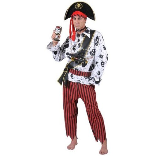 Carnavalskostuum: Piratenpak 5-delig Brett