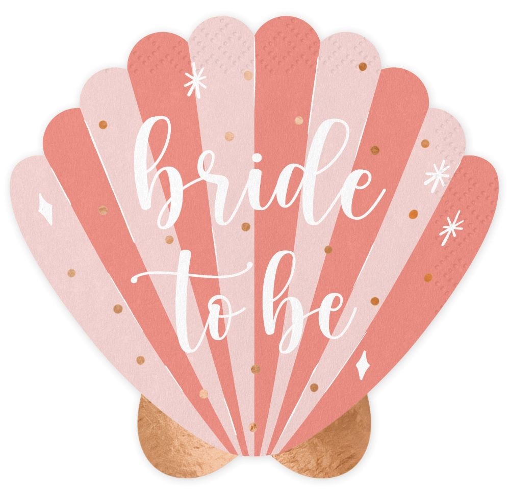 Servetten Bride To Be Schelp (20st) afbeelding