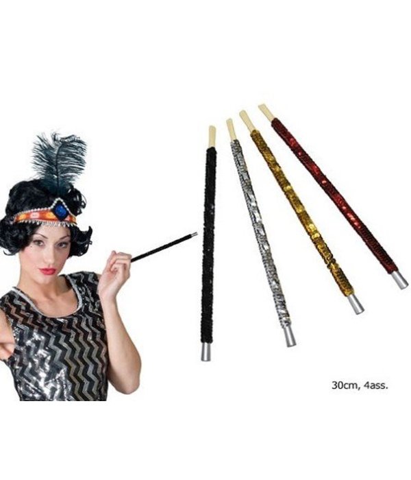 Charleston sigarettenpijpje pailletten