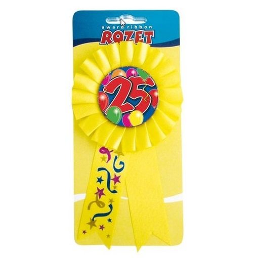 Rozet 25 geel