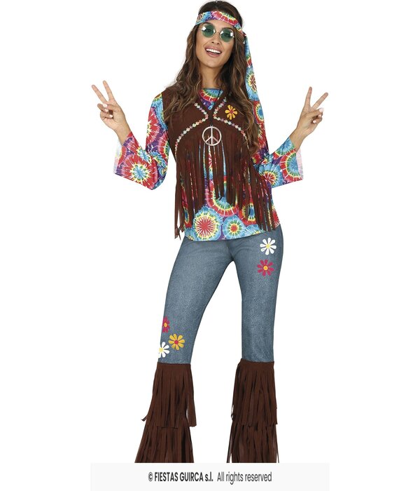 Hippie Kostuum Vrouw Peace Lotus