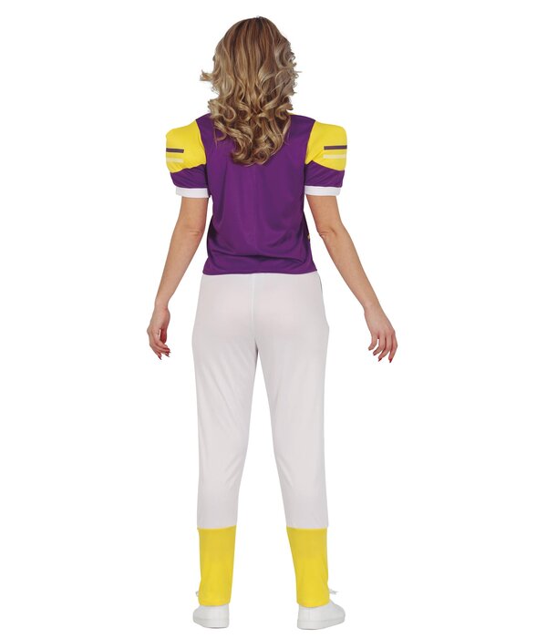 American Football Kostuum Vrouw Purple