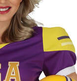 American Football Kostuum Vrouw Purple