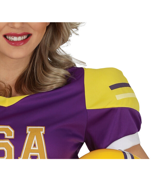 American Football Kostuum Vrouw Purple