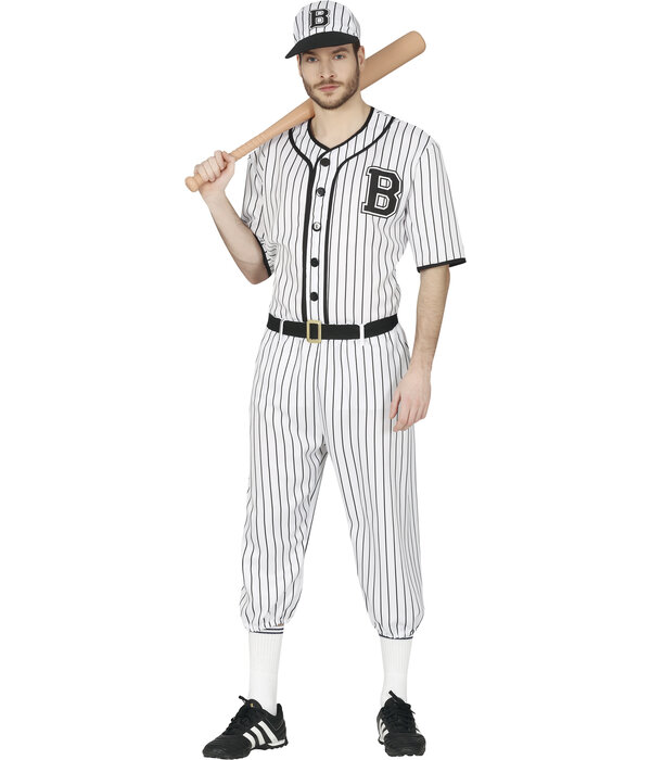 Honkbal Speler Kostuum White Mays
