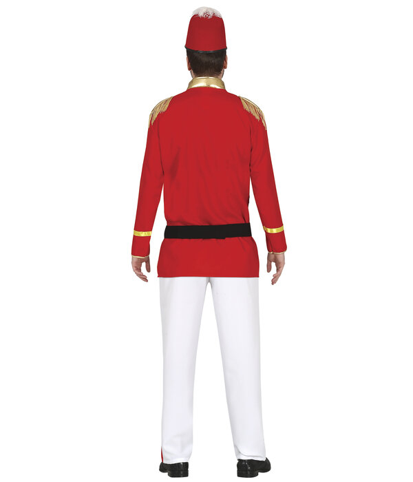 Majorette Kostuum Man Rood Martin