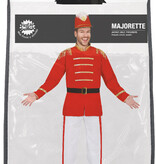 Majorette Kostuum Man Rood Martin