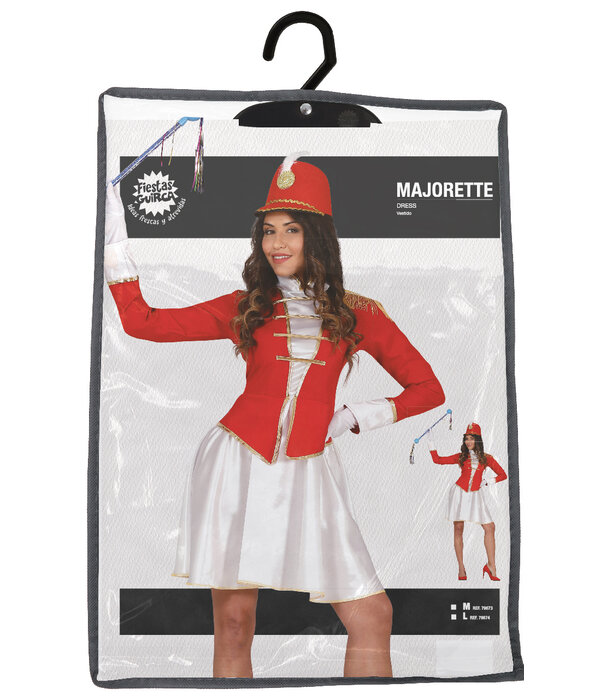 Majorette Jurk Vrouw Rood Stacey