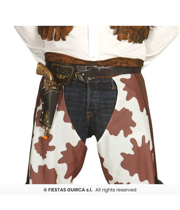 Revolver Met Holster Goud (29cm)