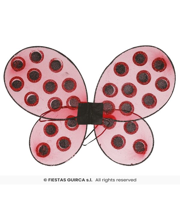 Lieveheersbeestje Vleugels Glitter (52x43cm)