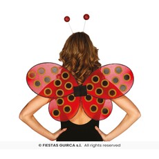 Lieveheersbeestje Vleugels Glitter (52x43cm)