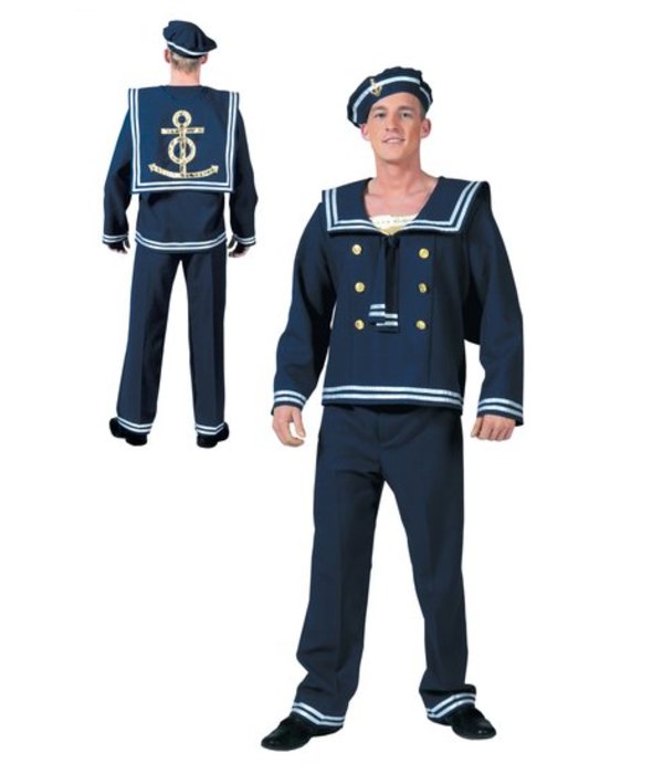 Matrozenkostuum man 3-delig