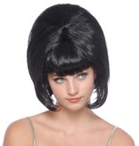 Pruik sixties zwart