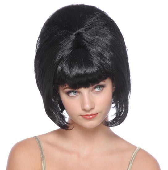 Pruik sixties zwart afbeelding