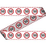 Afzetlint Verkeersbord 50 Jaar (15m)