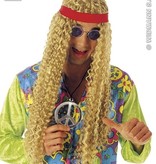 Hippie pruik met hoofdband