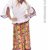Hippie kostuum fluweel vrouw Andromeda