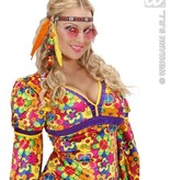 Hippie hoofdband met kraaltjes en veren