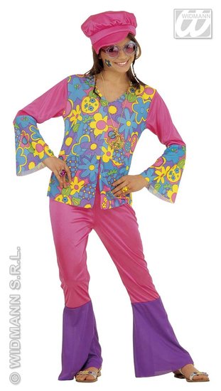 Carnavalspak kinderen: Hippie meisje afbeelding