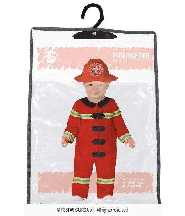 Brandweerman Kostuum Rood Dreumes