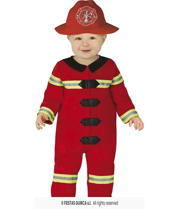 Brandweerman Kostuum Rood Dreumes