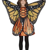 Meisjeskostuum Vlinder met Vleugels Oranje