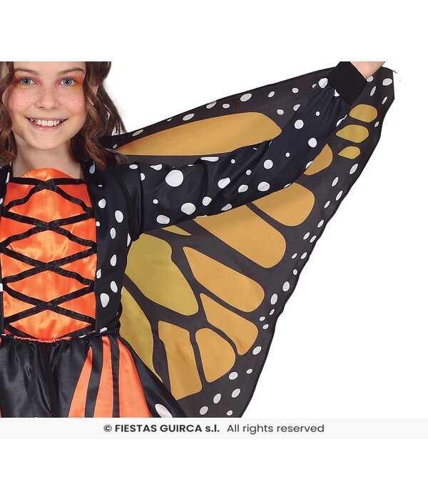 Meisjeskostuum Vlinder met Vleugels Oranje